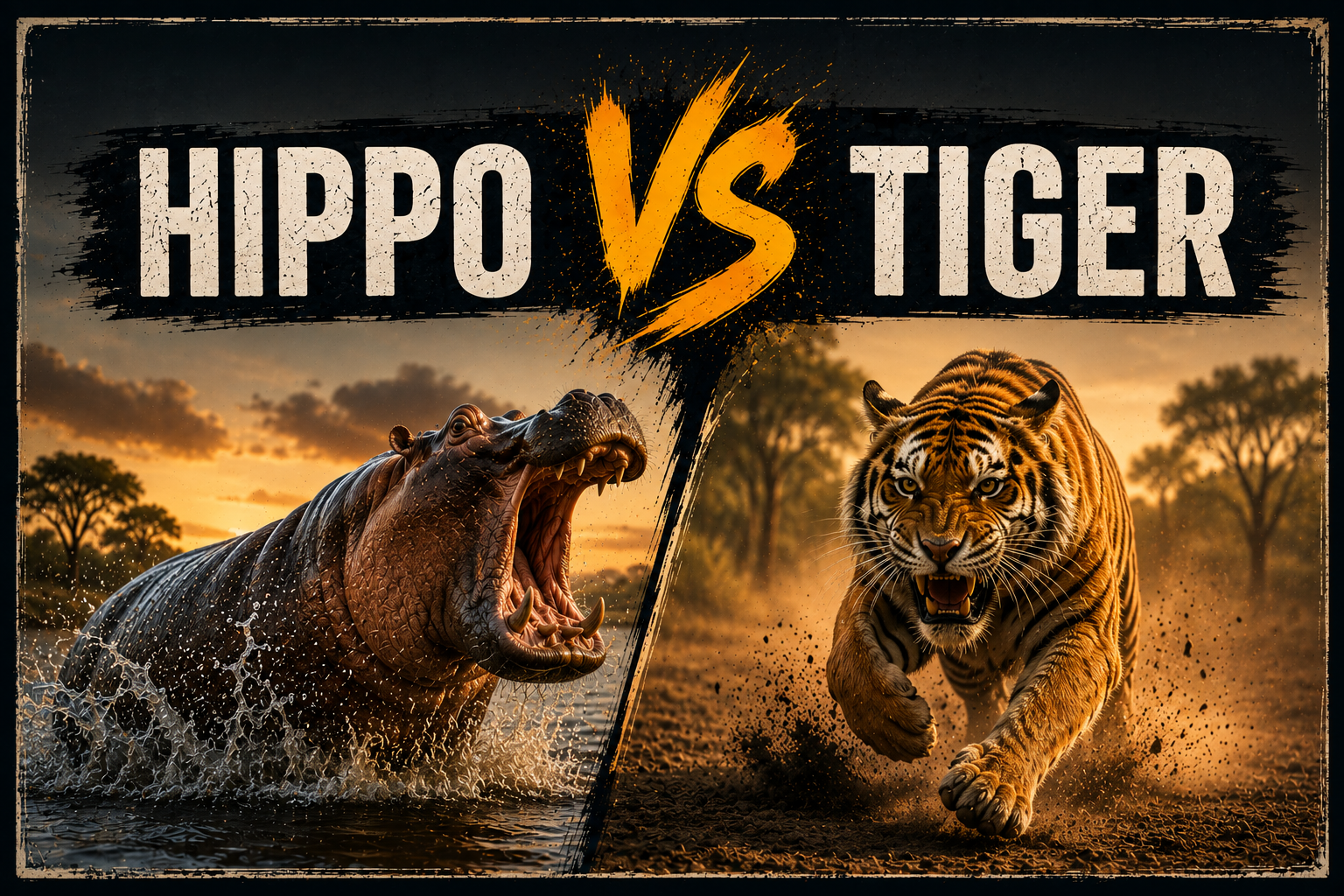 hippo vs tiger comparison